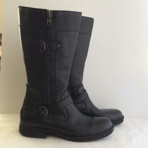 Born Black Motorcycle Boots, 10M, Zippers